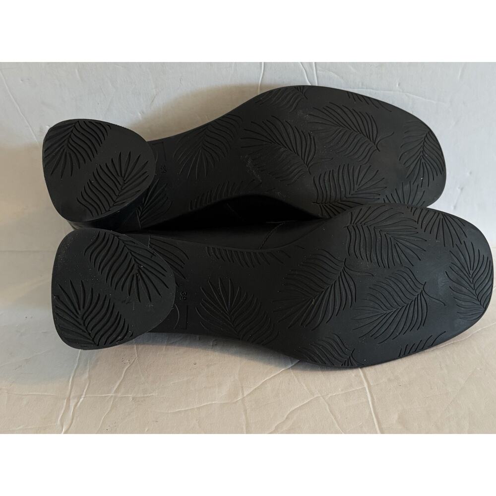 NEW Camper Kiara Penny Loafer •39/8•Heeled Pump Black Leather Anthropologie $248 - Picture 8 of 10
